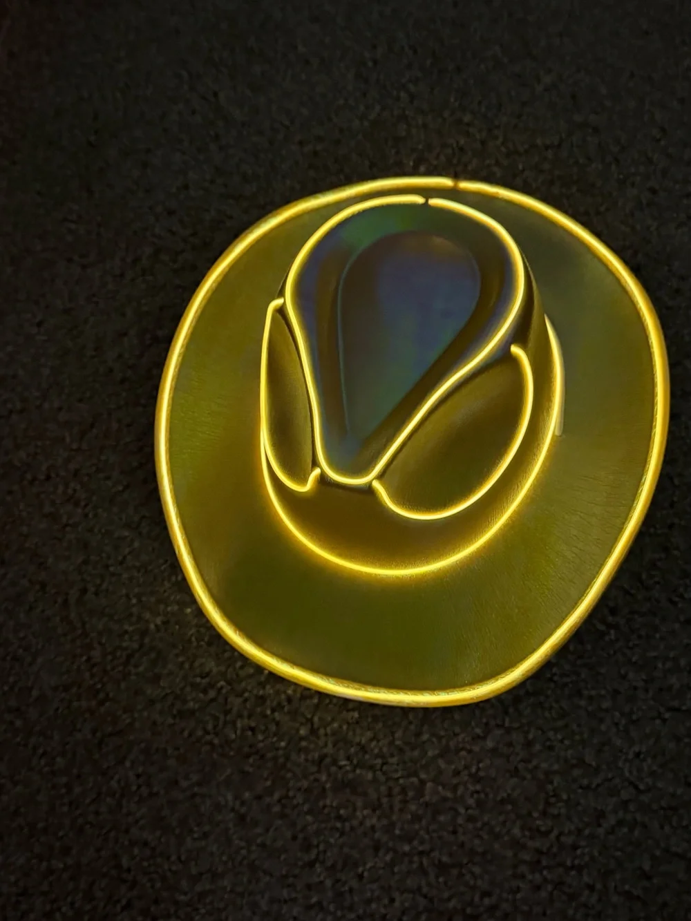 Yellow Light-Up Cowboy Hat - LED Party Hat